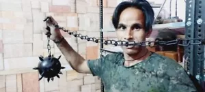 Handmade Medieval Warrior Spiked Solid Metal Might Mace Ball Flail Morningstar - Picture 1 of 6