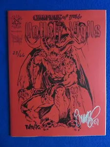 CHAMPIONS OF HELL UNHOLY VIGILS LTD SKETCHBOOK #7/66 FIRMATO 13 FIAMME IMPERO - Foto 1 di 1
