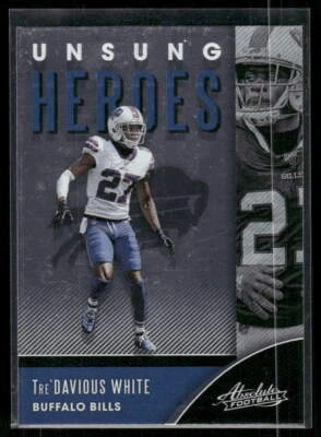 #UH-TW Tre'Davious White 2020 Panini Absolute Unsung Heroes - Image 1 of 2