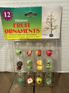 Vintage Miniatur Obstschmuck 12 Stück! Selten! Just Apples! - Bild 1 von 4