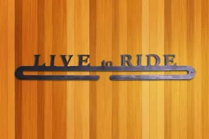 18" Bicycle Bike Race Medal Hanger Mountain Road Time Trial Metal Rustic Art - Picture 1 of 1