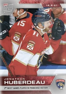 2021-22 TOPPS NOW NHL STICKER FLORIDA PANTHERS JONATHAN HUBERDEAU #141  - Picture 1 of 1
