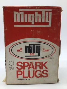 NEW IN BOX Vintage Antique Mighty M8-F82 Spark Plugs 18mm New old Stock 8 Pieces - Picture 1 of 9
