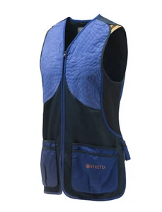 Beretta DT11 Ambidextrous Shooting Skeet Vest Blue Navy #GT063 - Picture 1 of 3