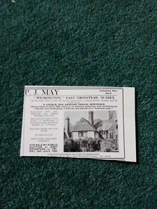 Anuncio de casa Hs19 Ephemera 1952 Wilmington East Grinstead - Imagen 1 de 1