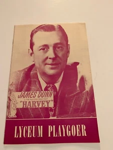 JAMES DUNN AS "HARVEY" LYCEUM PLAYGOER 1950 MINNEAPOLIS 9X6 Program - Picture 1 of 10