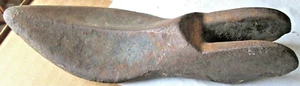 ANTIQUE CAST IRON COBBLER'S SHOE MOLD, 7 3/8" X 2 5/8", WIEGHS 31 OUNCES, USED - Picture 1 of 4