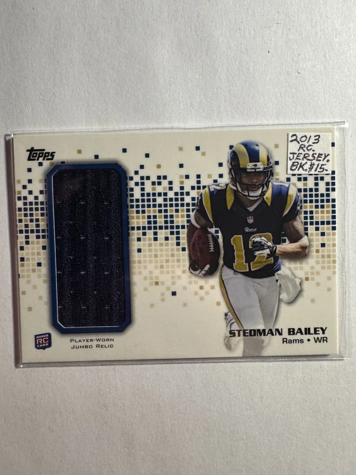K277,914 - 2013 Topps Rookie Relic Jumbos #RJRSB Stedman Bailey Jersey - Image 1 of 1