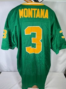 Joe Montana #3 Notre Dame Adidas 1979 Green True School Jersey Men's 4XL 60 NWT - Picture 1 of 20