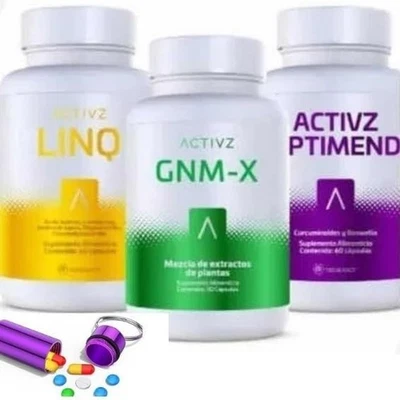 Authentic ACTIVZ TRIFECTA Combo: GNMX, Linq, Optimend.  Exp 2026 - Image 1 of 4