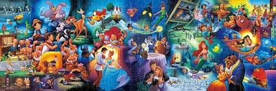 Disney All Characters Scenes Puzzle Tenyo DG456-741 456 p - Image 1 of 2