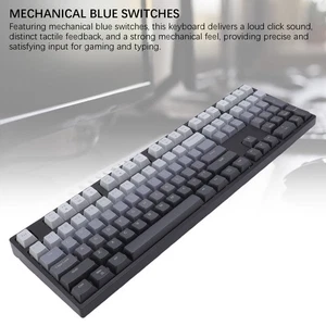 3 Mode Mechanical Gaming Keyboard Wireless Wired Mechanical Keyboard Hot Swa NEW - Afbeelding 1 van 12