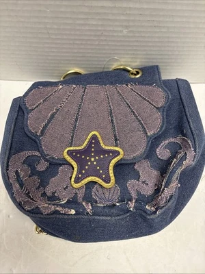 Loungefly Disney The Little Mermaid Ariel Denim Saddle Bag - BoxLunch Exclusive - Image 1 of 3
