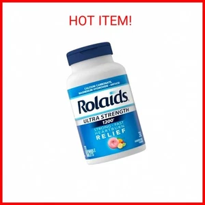 Chattem Inc. Rolaids Ultra Strength Antazida, 72 Kautabletten, verschiedene Früchte - Bild 1 von 2