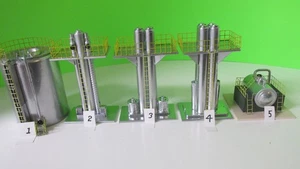 Ho,1:87 scale, 5 piece refinery set ,scratch built,3 sets avaliable @ 49.00 each - Picture 1 of 17