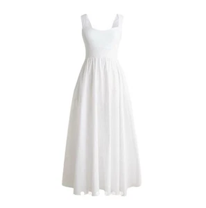 J.Crew Sweetheart tank dress with poplin skirt in White NWT Size XS - Picture 1 of 9