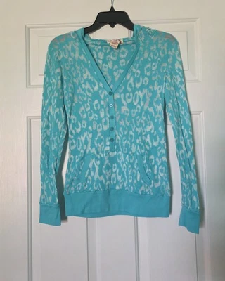 Sudadera con capucha turquesa OP Jrs talla mediana 7-9 Foto 1 de 3