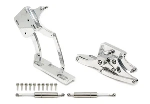 TA Technix Set Di Cerniere Del Cofano Argento - Ford Mustang 1 1967 - 1970 - Foto 1 di 2