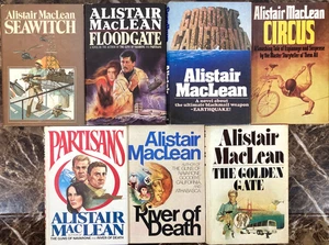 Lot of 7 Vintage Alistair MacLean Hardcover HCDJ Most Book Club Edition 70s 80s - Picture 1 of 11