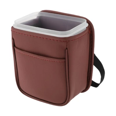 Auto-Mülltonne tragbar und hängend 15cm L 10cm B 18cm H Rot  - Bild 1 von 4