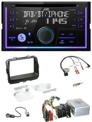 JVC Lenkrad USB 2DIN DAB Bluetooth CD Autoradio für Kia Carens IV RP 2013-2019 A - Bild 1 von 4