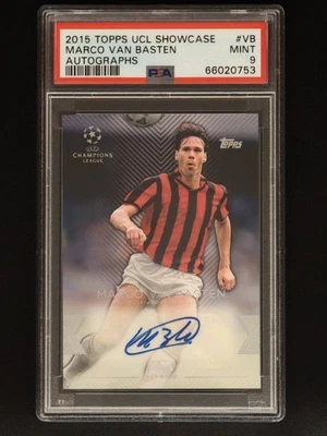2015 Topps UCL Showcase Marco Van Basten Auto Autograph PSA 9 Mint AC Milan!! - Image 1 of 2