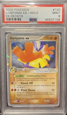 Pokémon TCG 2005 Hariyama EX 100/107 EX Deoxys PSA 9 - Image 1 of 2