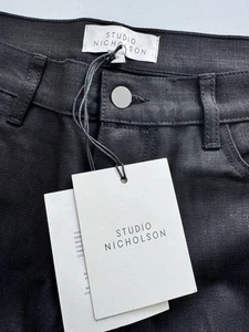 STUDIO NICHOLSON Ruthe Selvedge Denim - Schwarz Größe 3 - Bild 1 von 9