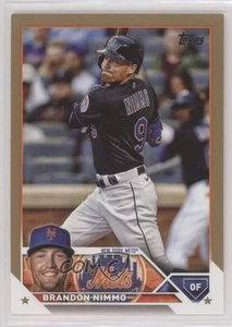 2023 Topps Series 2 Gold /2023 Brandon Nimmo #614 - Picture 1 of 4