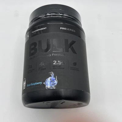 Transparent Labs BULK Elite Pre-Entrenamiento 30 Svgs Azul Frambuesa Exp 05/26 NUEVO Foto 1 de 4