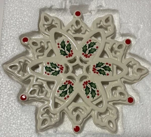 Vintage Lenox Holiday Snowflake Untersetzer - Bild 1 von 3