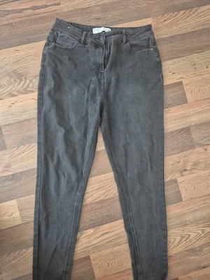 WOMENS NEXT SKINNY HIGH RISE UK14 REGULAR BLACK JEANS - Image 1 of 4