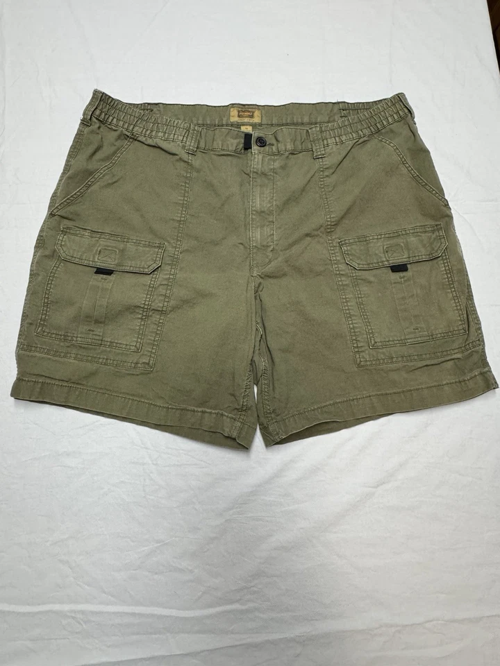 Pantalones Cortos Fundry Para Hombre 50 Verde Chino Elastizados Cintura Elástica Algodón Talla Grande Foto 1 de 4