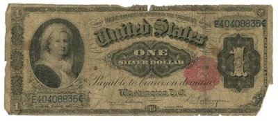 Series 1891 $1 Silver Certificate FR-223 Martha Washington (65828) - Image 1 of 2