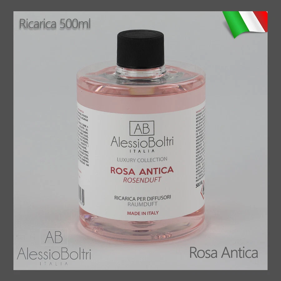 RICARICA PROFUMO AMBIENTE CASA PER DIFFUSORI BASTONCINI 500ML LUXURY ROSA ANTICA - Immagine 1 di 1