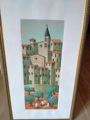 Norberto Proietti ( Norberto ). Serigrafia Prova D' Autore 47X87 - Immagine 1 di 4