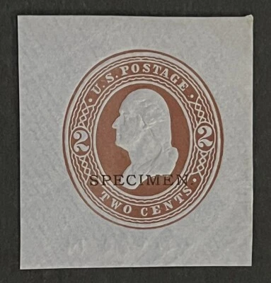 Travelstamps: US Cut Square Stamps Scott #U280 - SPECIMEN Mint Never Hinged MNH - Image 1 of 4