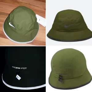 NWT Nike Storm-Fit Buckle Cap Hat Reflective OLIVE GREEN DM8459 326 Size S/M  - Picture 1 of 9