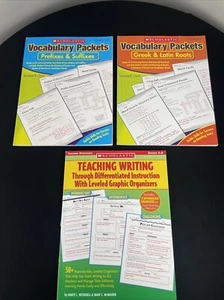 Scholastic Teaching Writing, Vocabulary Packets, Grades 4-8 Paperbacks Set of 3 - Picture 1 of 5