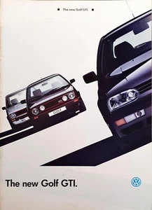 VW Volkswagen Golf GTi (Mk3) Brochure 1992 - Picture 1 of 1