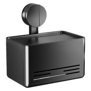 Suction Cup Toilet Roll Holder Toilet Paper Holder Wall Mount Toilet Tissue Box - Picture 1 of 8