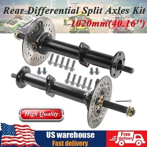 Kit de ejes divididos diferenciales traseros Premium 1020 mm 40"" para carro de golf Go Kart ATV - Imagen 1 de 13