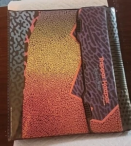 Cartella raccoglitore ad anelli vintage Mead TRAPPER KEEPER Designer serie 3 stampa leopardata 1989 - Foto 1 di 23