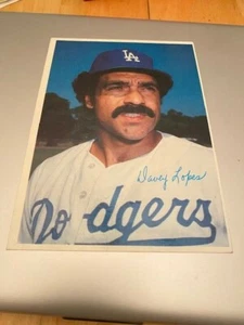 1980 Topps Super National (5 X 7) Davey Lopes Los Angeles Dodgers EX-NM - Picture 1 of 2