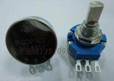 COSMOS/TOCOS RVQ24YN03 25F B502 RVQ24YN0320FB502 5K Ohm Potentiometer With/ Knob - Image 1 of 4