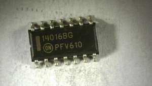 Interruptor analógico cuádruple 2 piezas ON Semiconductor 14016BG SOP-14 -USADO GARANTIZADO- - Imagen 1 de 1