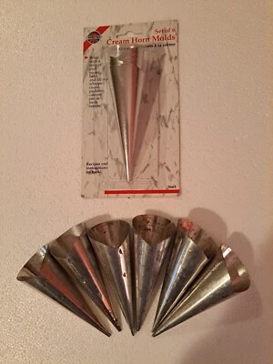 Lote de 12 formas de postre Norpro & Nutbrown pastelería crema cuerno molde para hornear Foto 1 de 4