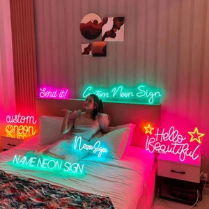 Custom LED Neon Sign – Personalized Gamer Name Light for Bedroom, Game Room - Picture 1 of 17