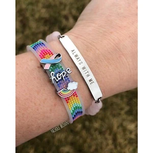 Keep Collective plata azul/rosa (EMBARAZO PERDIDO/NIÑO ARCO IRIS) ¡Dije de conciencia! - Imagen 1 de 3