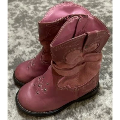 Circo Niñas Pequeñas Rosa Medio Tobillo Estilo Occidental Botas Talla 6 Foto 1 de 4